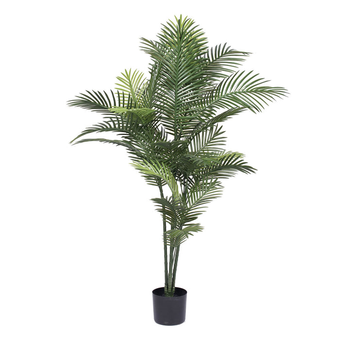5' Outdoor UV-Resistant Artificial Areca Palm Tree w/Pot -2 Tone Green - T160860