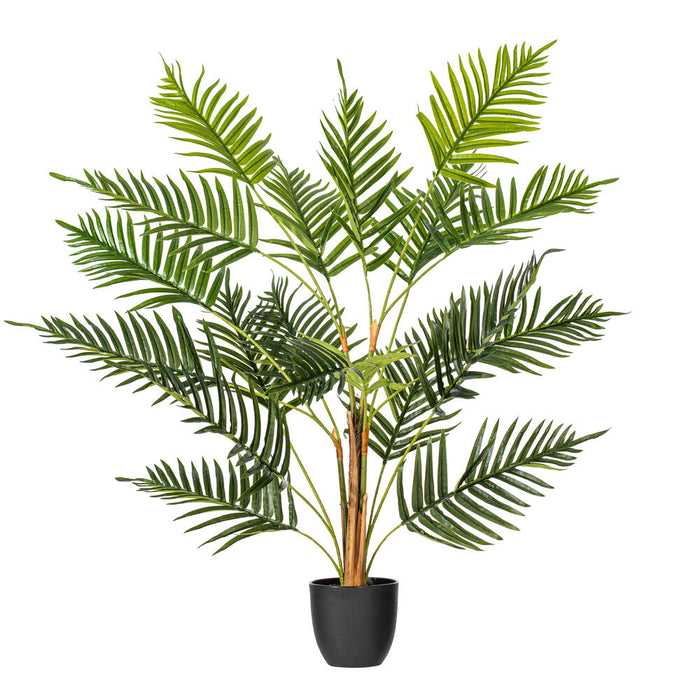 2'11" Real Touch Fern Palm Silk Tree w/Plastic Pot -Green - TA193535