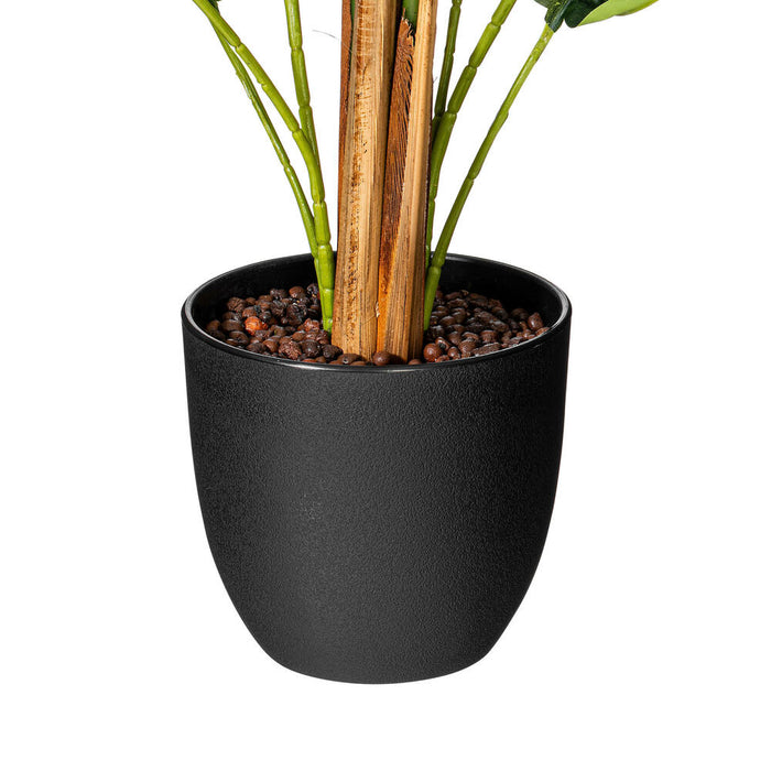3'11" Real Touch Fern Palm Silk Tree w/Plastic Pot -Green - TA193547