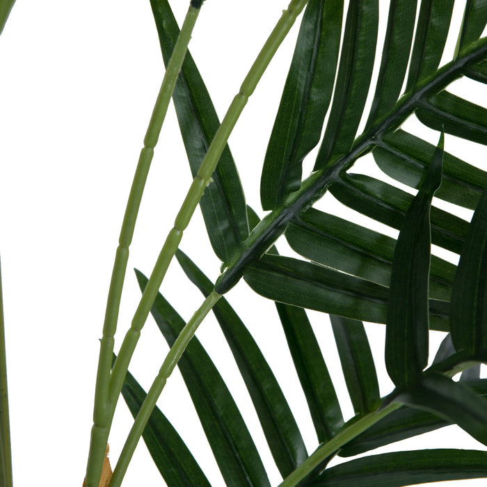 5'10" Real Touch Fern Palm Silk Tree w/Plastic Pot -Green - TA193570
