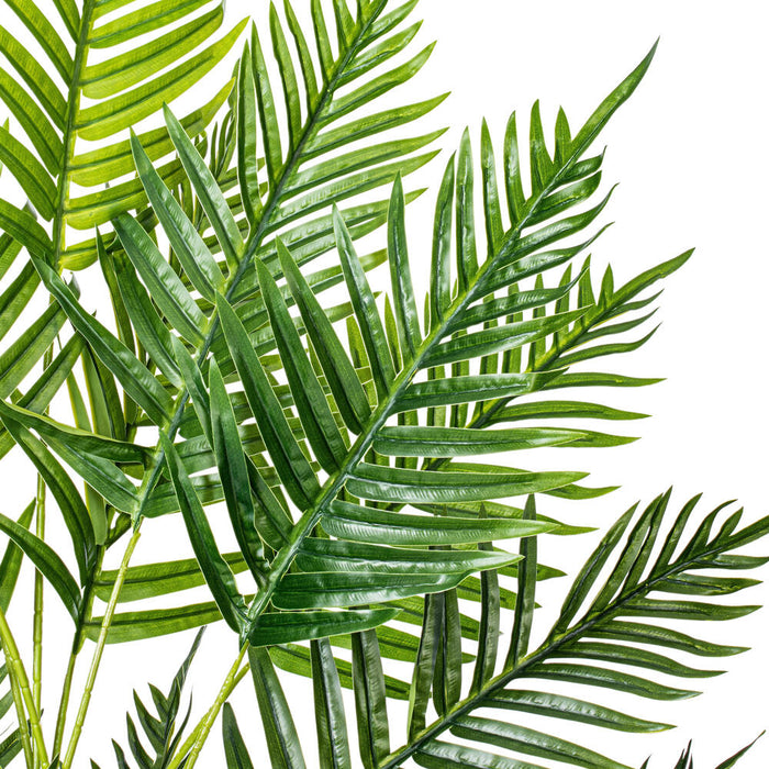 5'10" Real Touch Fern Palm Silk Tree w/Plastic Pot -Green - TA193570