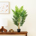 2'11" Real Touch Fern Palm Silk Tree w/Plastic Pot -Green - TA193535