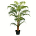 3'11" Real Touch Fern Palm Silk Tree w/Plastic Pot -Green - TA193547