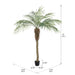 6' Phoenix Silk Palm Tree w/Pot -Green - TB180372