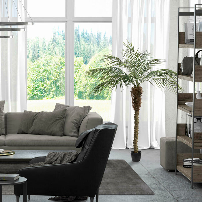 6' Phoenix Silk Palm Tree w/Pot -Green - TB180372