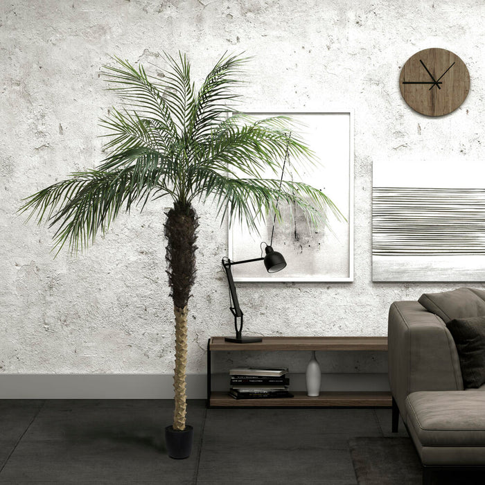 7' Phoenix Silk Palm Tree w/Pot -Green - TB180384
