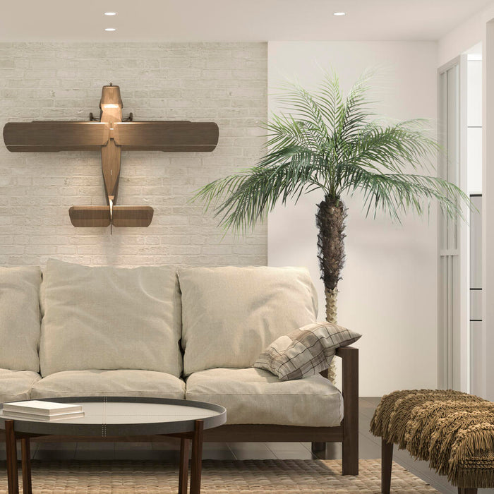 7' Phoenix Silk Palm Tree w/Pot -Green - TB180384