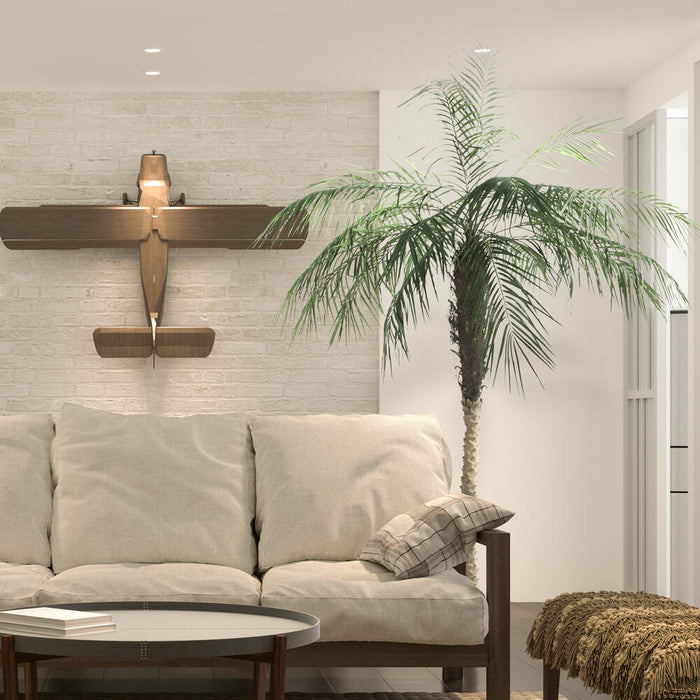 8' Phoenix Silk Palm Tree w/Pot -Green - TB180396