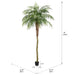 9' Phoenix Silk Palm Tree w/Pot -Green - TB180399
