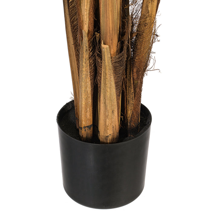 5' Silk Areca Palm Tree w/Plastic Pot -Green - TB190750