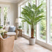 7' Silk Areca Palm Tree w/Plastic Pot -Green - TB190770