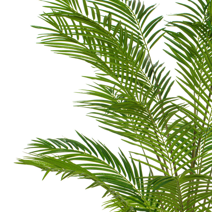 7' Silk Areca Palm Tree w/Plastic Pot -Green - TB190770