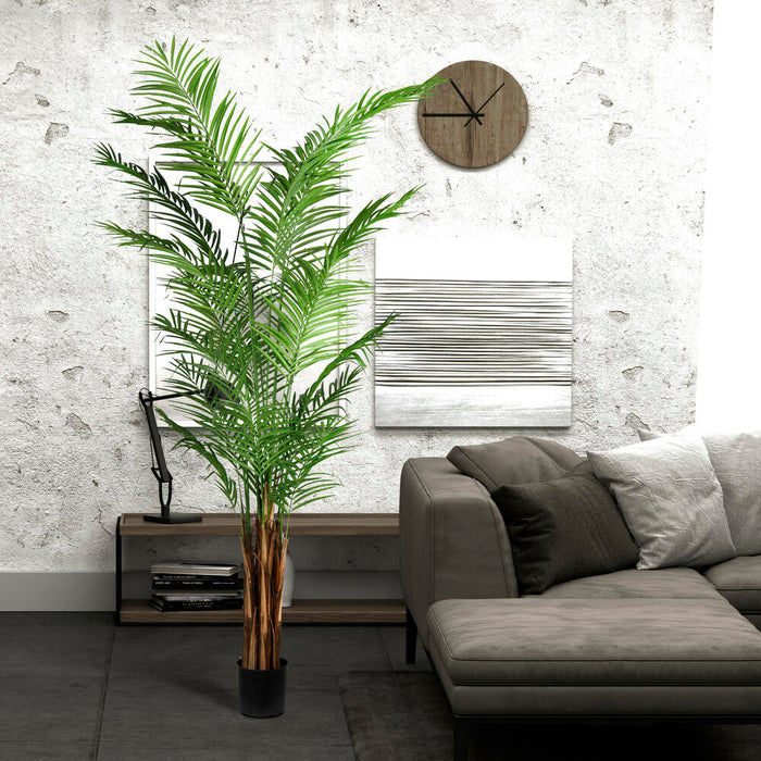 8' Silk Areca Palm Tree w/Plastic Pot -Green - TB190780