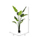 6' Travelers Silk Palm Tree w/Plastic Pot -Green - TB190860