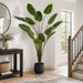 7' Bird Of Paradise Tropical Silk Plant w/Plastic Pot -Green - TB190870