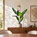 3' Flowering Bird Of Paradise Silk Plant w/Plastic Pot -Green - TB191230