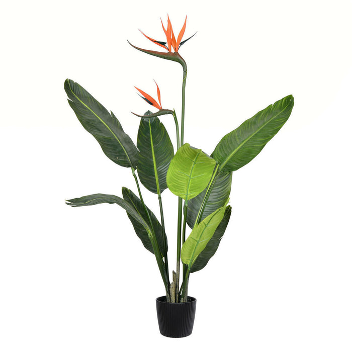 3' Silk Bird Of Paradise Palm Tree w/Plastic Pot -Green - TB191230