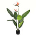 3' Silk Bird Of Paradise Palm Tree w/Plastic Pot -Green - TB191230
