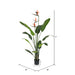 4' Silk Bird Of Paradise Palm Tree w/Plastic Pot -Green - TB191240