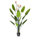 5' Silk Bird Of Paradise Palm Tree w/Plastic Pot -Green - TB191250