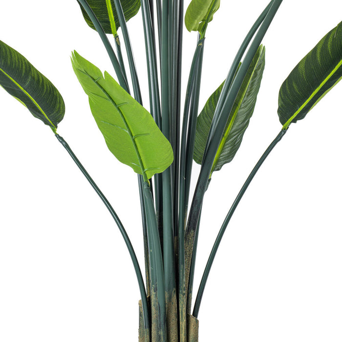 5' Silk Bird Of Paradise Palm Tree w/Plastic Pot -Green - TB191250