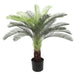 32"Hx30"W UV-Proof Outdoor Artificial Sago Cycas Palm Tree w/Pot -Green - SAFTCI36