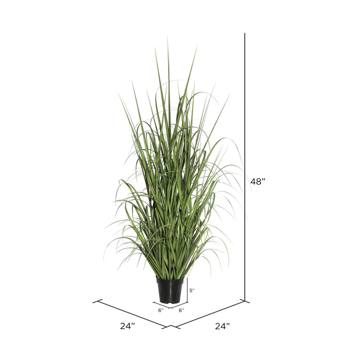 48" IFR PVC Ryegrass Artificial Plant w/Pot -Green - TN170148