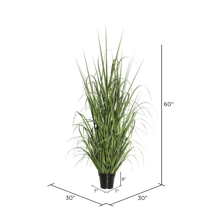 60" IFR PVC Ryegrasss Artificial Plant w/Pot -Green - TN170160