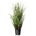 24" IFR PVC Seeded Eucalyptus Grass Artificial Plant w/Pot -Green - TN170224