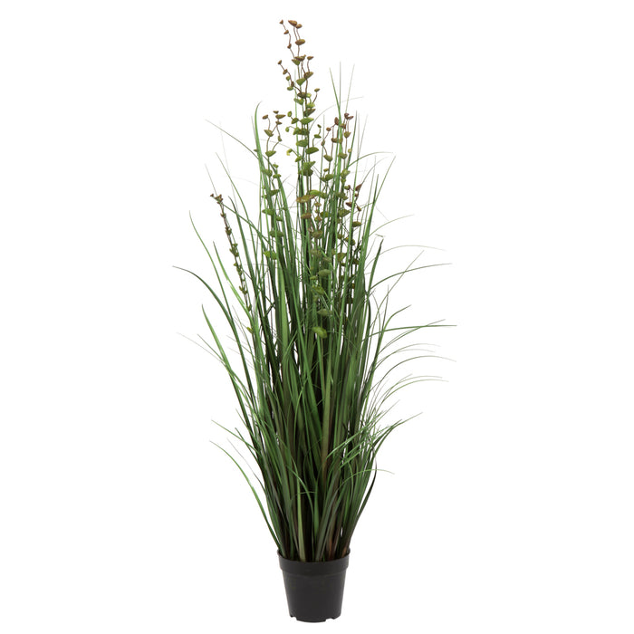48" IFR PVC Seeded Eucalyptus Grass Artificial Plant w/Pot -Green - TN170248