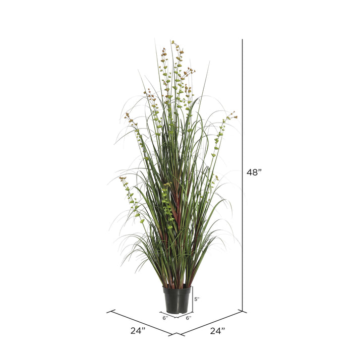 48" IFR PVC Seeded Eucalyptus Grass Artificial Plant w/Pot -Green - TN170248
