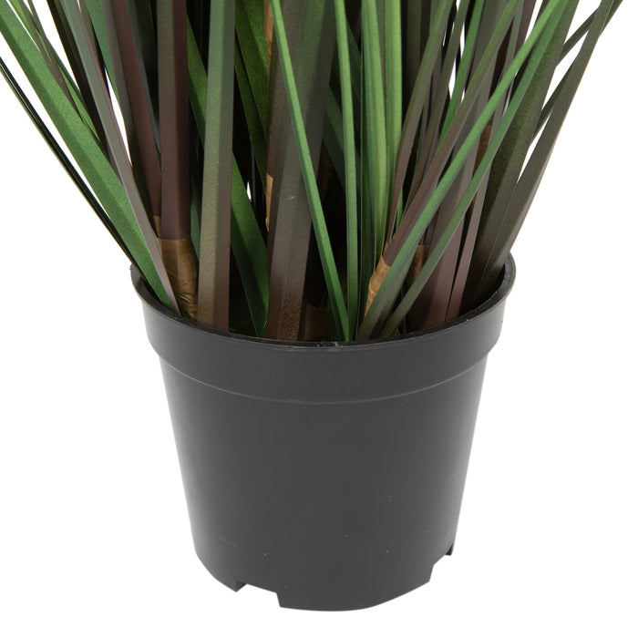 24" IFR PVC Grass & Cattail Artificial Plant w/Pot -Green/Brown - TN170324