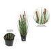 24" IFR PVC Grass & Cattail Artificial Plant w/Pot -Green/Brown - TN170324