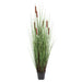 48" IFR PVC Grass & Cattail Artificial Plant w/Pot -Green/Brown - TN170348
