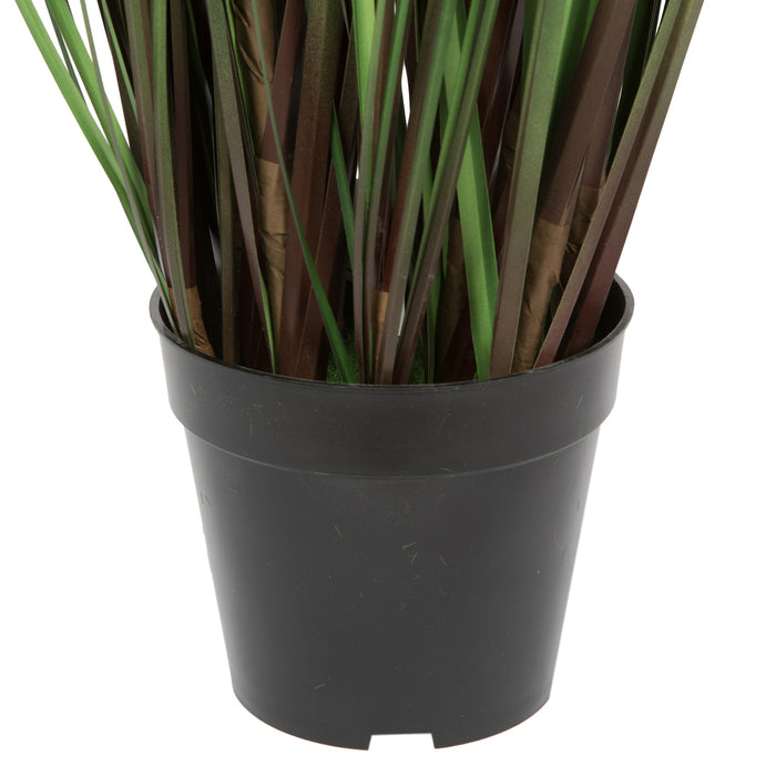 48" IFR PVC Grass & Cattail Artificial Plant w/Pot -Green/Brown - TN170348