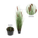 48" IFR PVC Grass & Cattail Artificial Plant w/Pot -Green/Brown - TN170348