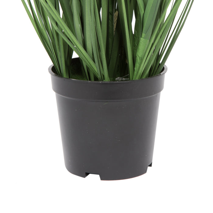 24" IFR PVC Brushed Grass Artificial Plant w/Pot -Green - TN170424