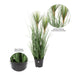 24" IFR PVC Brushed Grass Artificial Plant w/Pot -Green - TN170424