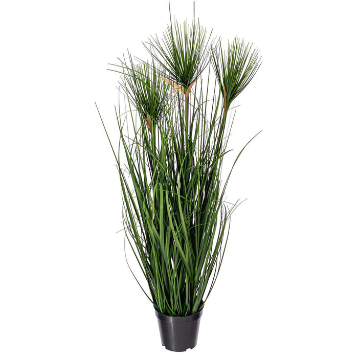 36" IFR PVC Brushed Grass Artificial Plant w/Pot -Green - TN170436