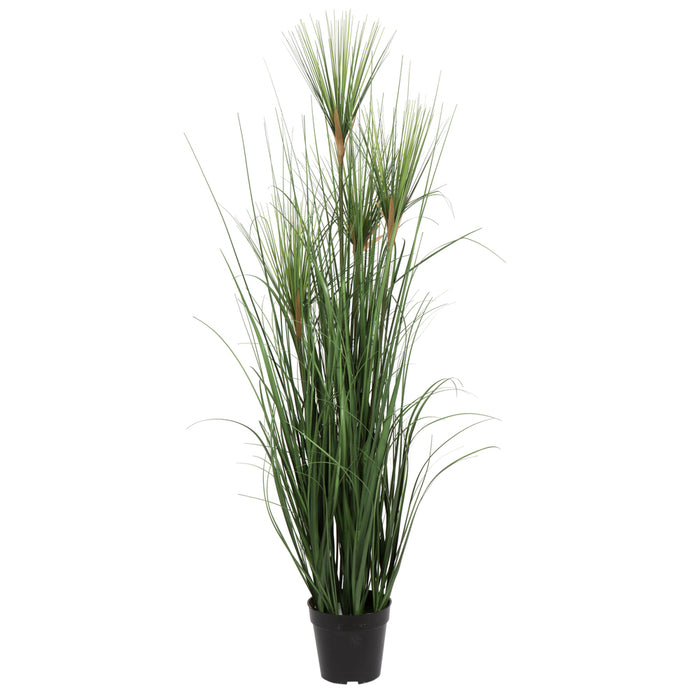 48" IFR PVC Brushed Grass Artificial Plant w/Pot -Green - TN170448