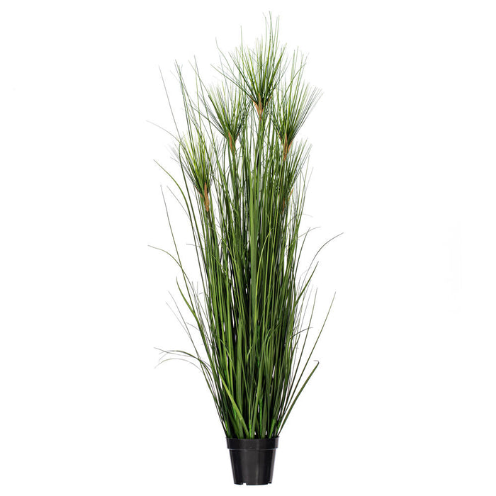 36" IFR PVC Brushed Grass Artificial Plant w/Pot -Green - TN170436
