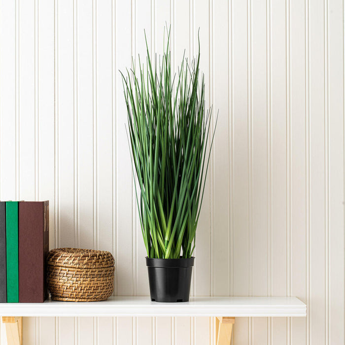 24" IFR PVC Extra Full Grass Artificial Plant w/Pot -Green - TN170524