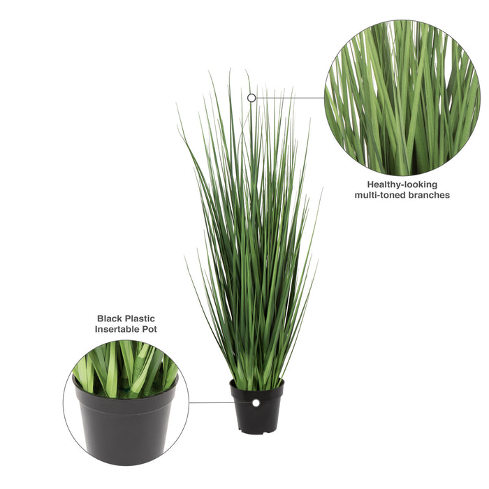 48" IFR PVC Extra Full Grass Artificial Plant w/Pot -Green - TN170548
