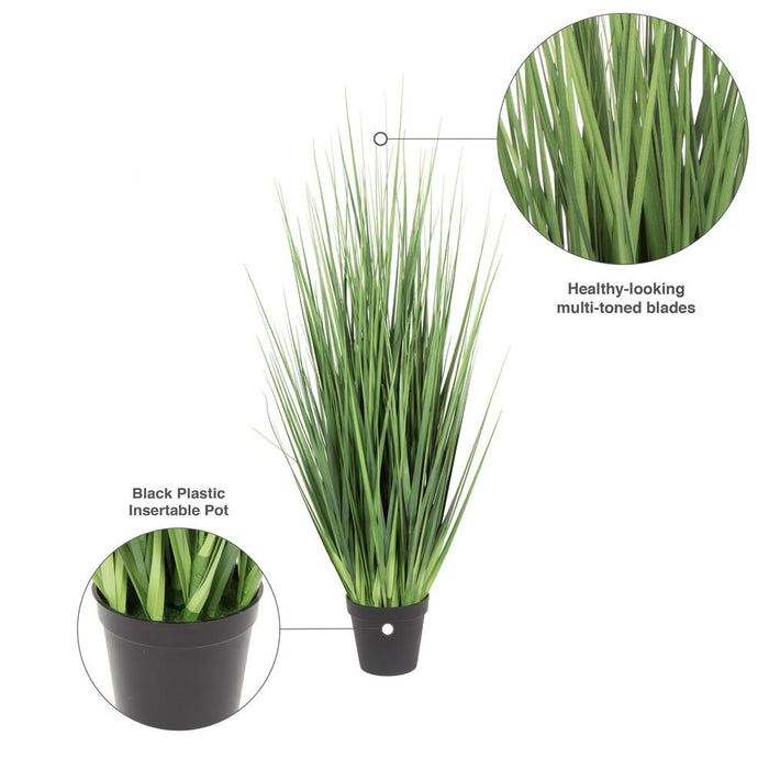 60" IFR PVC Extra Full Grasss Artificial Plant w/Pot -Green - TN170560