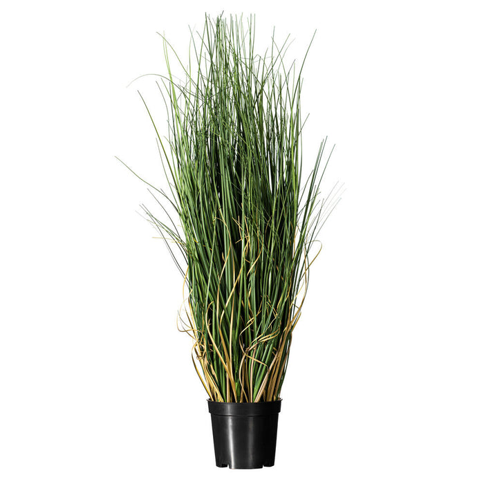 24" IFR PVC Curled Grass Artificial Plant w/Pot -Green - TN170624