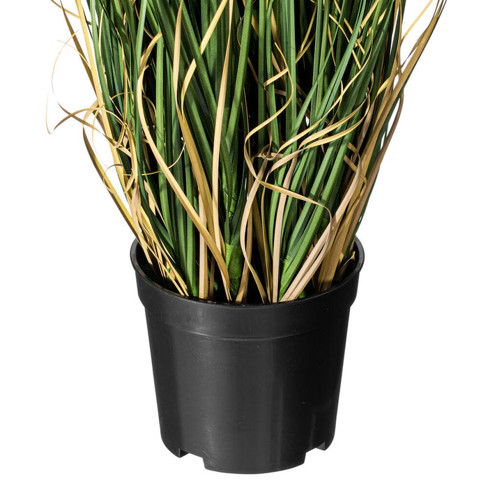24" IFR PVC Curled Grass Artificial Plant w/Pot -Green - TN170624