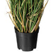 24" IFR PVC Curled Grass Artificial Plant w/Pot -Green - TN170624