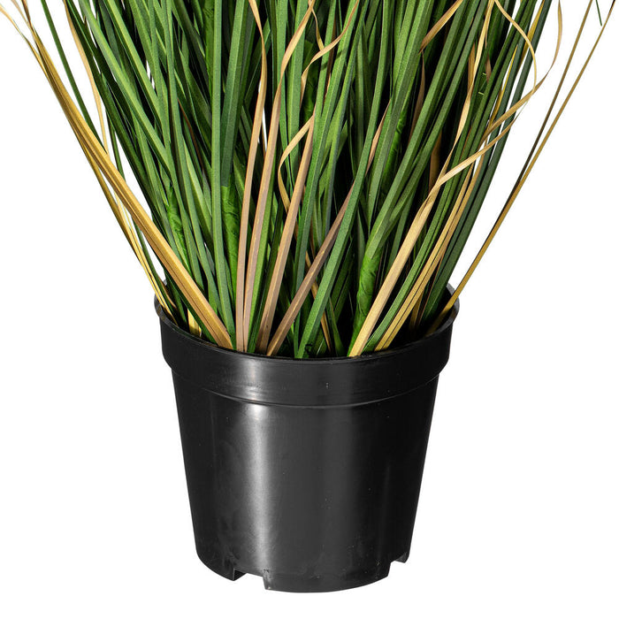36" IFR PVC Curled Grass Artificial Plant w/Pot -Green - TN170636