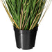 36" IFR PVC Curled Grass Artificial Plant w/Pot -Green - TN170636