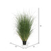 36" IFR PVC Curled Grass Artificial Plant w/Pot -Green - TN170636